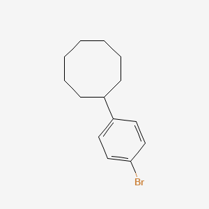 molecular formula C14H19Br B14771508 (4-Bromophenyl)cyclooctane 