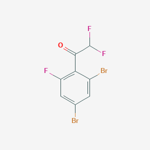 1-(2,4-Dibromo-6-fluorophenyl)-2,2-difluoroethanone