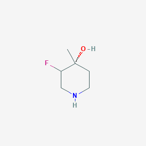 molecular formula C6H12FNO B14771539 (4R)-3-fluoro-4-methylpiperidin-4-ol 