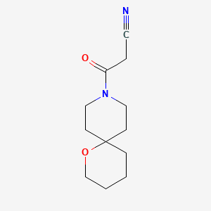 3-Oxo-3-(1-oxa-9-azaspiro[5.5]undecan-9-yl)propanenitrile