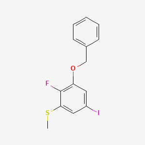 (3-(Benzyloxy)-2-fluoro-5-iodophenyl)(methyl)sulfane