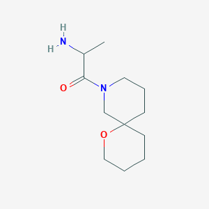 molecular formula C12H22N2O2 B1477157 2-氨基-1-(1-氧杂-8-氮杂螺[5.5]十一烷-8-基)丙酮 CAS No. 2097943-69-4