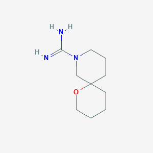 molecular formula C10H19N3O B1477158 1-Oxa-8-azaspiro[5.5]undecane-8-carboximidamide CAS No. 2098067-53-7
