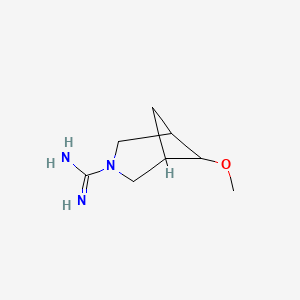molecular formula C8H15N3O B1477160 6-Methoxy-3-azabicyclo[3.1.1]heptane-3-carboximidamide CAS No. 2097982-63-1