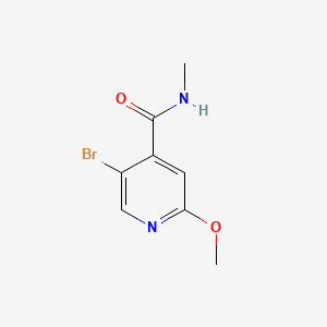 molecular formula C8H9BrN2O2 B14771602 5-Bromo-2-methoxy-N-methylisonicotinamide 