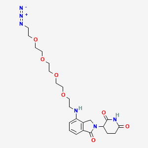 molecular formula C23H32N6O7 B14771610 Lenalidomide-PEG4-C2-azide 