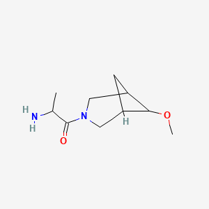 molecular formula C10H18N2O2 B1477162 2-Amino-1-(6-methoxy-3-azabicyclo[3.1.1]heptan-3-yl)propan-1-one CAS No. 2097949-45-4