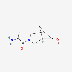 molecular formula C10H18N2O2 B1477162 2-アミノ-1-(6-メトキシ-3-アザビシクロ[3.1.1]ヘプタン-3-イル)プロパン-1-オン CAS No. 2097949-45-4