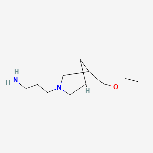 molecular formula C11H22N2O B1477164 3-(6-乙氧基-3-氮杂双环[3.1.1]庚烷-3-基)丙-1-胺 CAS No. 2098047-97-1