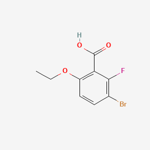 molecular formula C9H8BrFO3 B14771646 3-Bromo-6-ethoxy-2-fluorobenzoic acid 