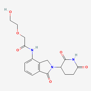 molecular formula C17H19N3O6 B14771655 Lenalidomide-acetamido-O-PEG1-OH 