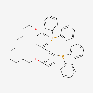 molecular formula C46H46O2P2 B14771659 (R)-5,5'-Decamethylenedioxy-2,2'-bis(diphenylphosphino)biphenyl 