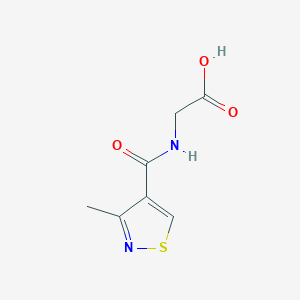 molecular formula C7H8N2O3S B14771673 (3-Methylisothiazole-4-carbonyl)glycine 