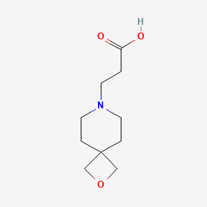 molecular formula C10H17NO3 B1477168 3-(2-Oxa-7-azaspiro[3.5]nonan-7-yl)propanoic acid CAS No. 2090267-07-3