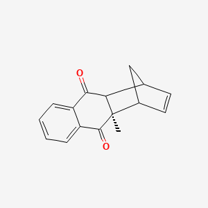 molecular formula C16H14O2 B14771680 (1S,2R,11S,12R)-2-methyltetracyclo[10.2.1.0(2),(1)(1).0,]pentadeca-4(9),5,7,13-tetraene-3,10-dione 