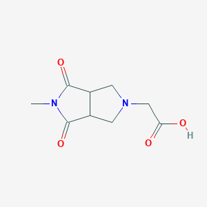 molecular formula C9H12N2O4 B1477171 2-(5-methyl-4,6-dioxohexahydropyrrolo[3,4-c]pyrrol-2(1H)-yl)acetic acid CAS No. 2097991-68-7
