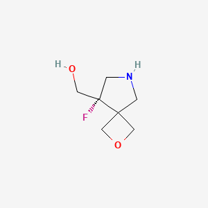 molecular formula C7H12FNO2 B14771737 (S)-(8-Fluoro-2-oxa-6-azaspiro[3.4]octan-8-yl)methanol 