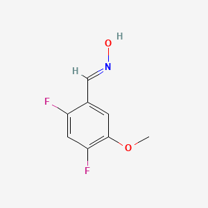 molecular formula C8H7F2NO2 B14771748 2,4-Difluoro-5-methoxybenzaldehyde oxime 