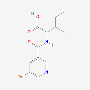 2-(5-Bromonicotinamido)-3-methylpentanoic acid