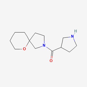 molecular formula C13H22N2O2 B1477179 Pyrrolidin-3-yl(6-oxa-2-azaspiro[4.5]decan-2-yl)methanone CAS No. 2097997-78-7