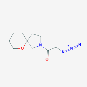 molecular formula C10H16N4O2 B1477180 2-Azido-1-(6-oxa-2-azaspiro[4.5]decan-2-yl)ethan-1-one CAS No. 2098015-65-5