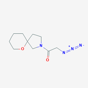 molecular formula C10H16N4O2 B1477180 2-Azido-1-(6-Oxa-2-azaspiro[4.5]decan-2-yl)ethan-1-on CAS No. 2098015-65-5