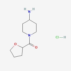 (4-Aminopiperidin-1-yl)-(oxolan-2-yl)methanone;hydrochloride