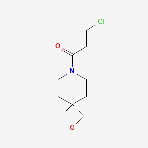 molecular formula C10H16ClNO2 B1477181 3-Chloro-1-(2-oxa-7-azaspiro[3.5]nonan-7-yl)propan-1-one CAS No. 2092102-45-7