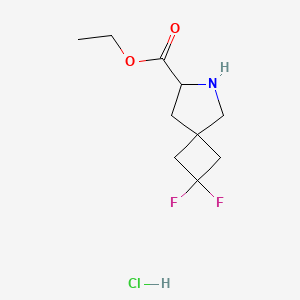 Ethyl 2,2-difluoro-6-azaspiro[3.4]octane-7-carboxylate hydrochloride