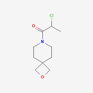 molecular formula C10H16ClNO2 B1477182 2-氯-1-(2-氧杂-7-氮杂螺[3.5]壬-7-基)丙烷-1-酮 CAS No. 2090584-58-8