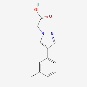 2-(4-(m-Tolyl)-1H-pyrazol-1-yl)acetic acid