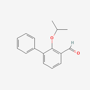 molecular formula C16H16O2 B14771827 2-Isopropoxybiphenyl-3-carbaldehyde 