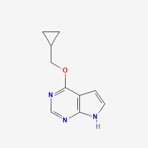 molecular formula C10H11N3O B14771828 4-(cyclopropylmethoxy)-7H-pyrrolo[2,3-d]pyrimidine 