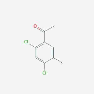 molecular formula C9H8Cl2O B14771853 2',4'-Dichloro-5'-methylacetophenone 