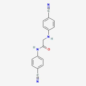 molecular formula C16H12N4O B14771859 N-(4-cyanophenyl)-2-((4-cyanophenyl)amino)acetamide 