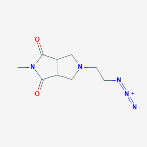 molecular formula C9H13N5O2 B1477186 5-(2-azidoethyl)-2-methyltetrahydropyrrolo[3,4-c]pyrrole-1,3(2H,3aH)-dione CAS No. 2098032-73-4