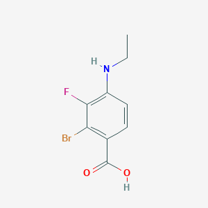 molecular formula C9H9BrFNO2 B14771860 2-Bromo-4-(ethylamino)-3-fluorobenzoic acid 