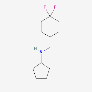 molecular formula C12H21F2N B14771861 N-((4,4-Difluorocyclohexyl)methyl)cyclopentanamine 