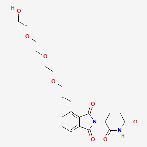 molecular formula C22H28N2O8 B14771874 Thalidomide-C3-PEG3-OH 