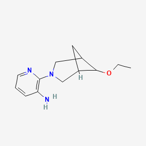 2-(6-Ethoxy-3-azabicyclo[3.1.1]heptan-3-yl)pyridin-3-amine