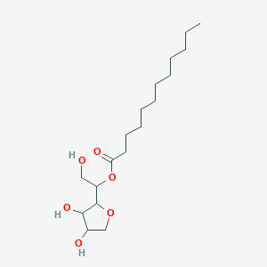 molecular formula C18H34O6 B14771930 [1-(3,4-Dihydroxyoxolan-2-yl)-2-hydroxyethyl] dodecanoate 