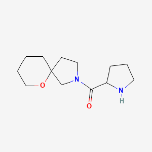 molecular formula C13H22N2O2 B1477194 2-Prolyl-6-oxa-2-azaspiro[4.5]decane CAS No. 2097949-96-5