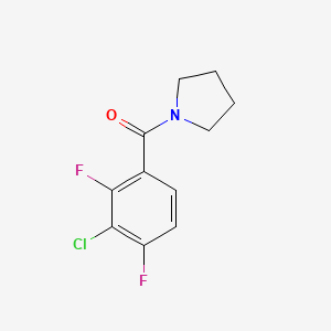 molecular formula C11H10ClF2NO B14771940 (3-Chloro-2,4-difluorophenyl)(pyrrolidin-1-yl)methanone 