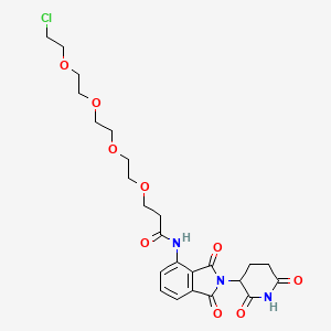 molecular formula C24H30ClN3O9 B14771946 Pomalidomide-CO-PEG4-C2-Cl 