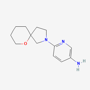 molecular formula C13H19N3O B1477196 6-(6-Oxa-2-azaspiro[4.5]decan-2-yl)pyridin-3-amine CAS No. 2098123-30-7
