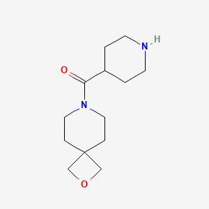 molecular formula C13H22N2O2 B1477197 Piperidin-4-yl(2-oxa-7-azaspiro[3.5]nonan-7-yl)methanone CAS No. 2097955-11-6