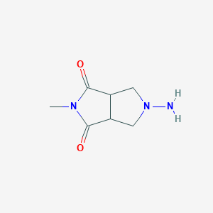 molecular formula C7H11N3O2 B1477198 5-amino-2-methyltetrahydropyrrolo[3,4-c]pyrrole-1,3(2H,3aH)-dione CAS No. 2098048-32-7