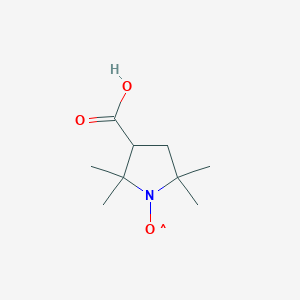 molecular formula C9H16NO3 B014772 2,2,5,5-四甲基-3-羧基吡咯烷氧基 CAS No. 2154-68-9