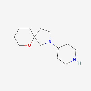 molecular formula C13H24N2O B1477200 2-(Piperidin-4-yl)-6-oxa-2-azaspiro[4.5]decane CAS No. 2098015-60-0