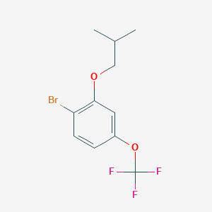 molecular formula C11H12BrF3O2 B14772001 1-Bromo-2-isobutoxy-4-(trifluoromethoxy)benzene 